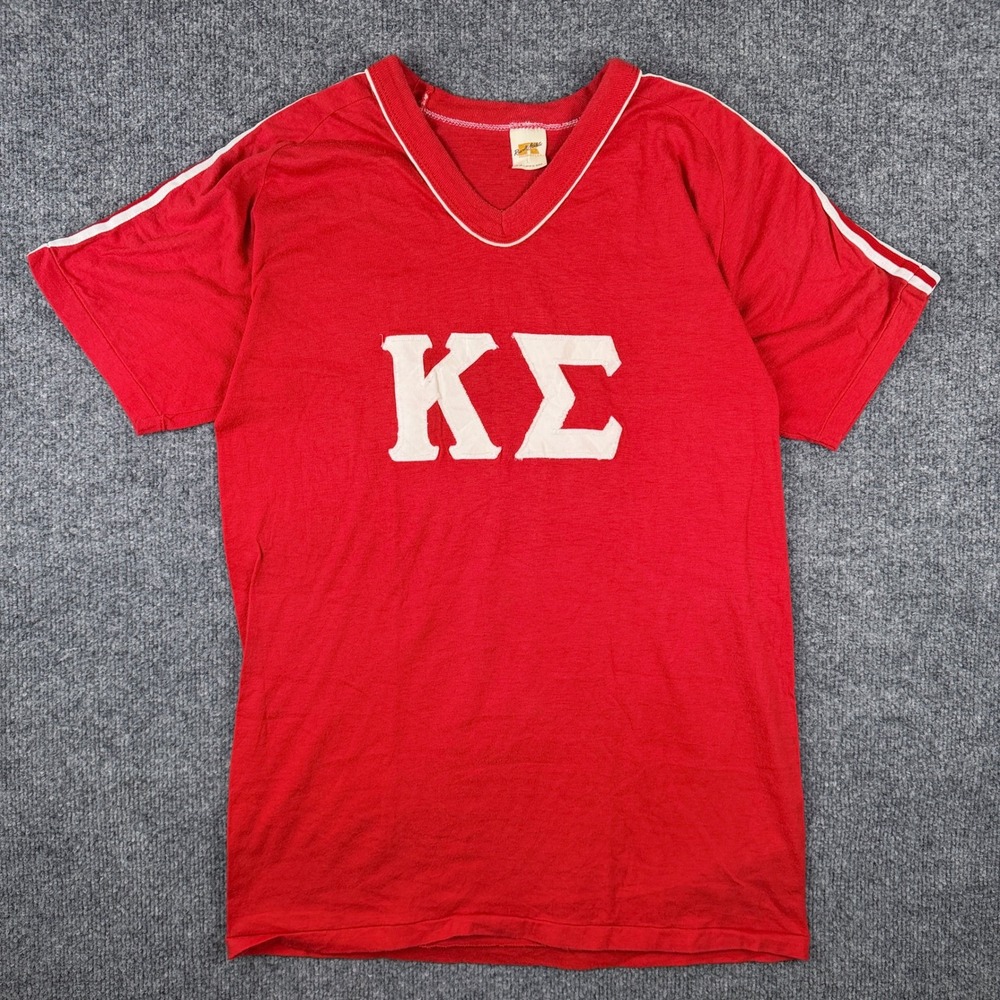 VTG 70s Russell Athletic Kappa Sigma Fraternity T Shirt Mens M Made in USA